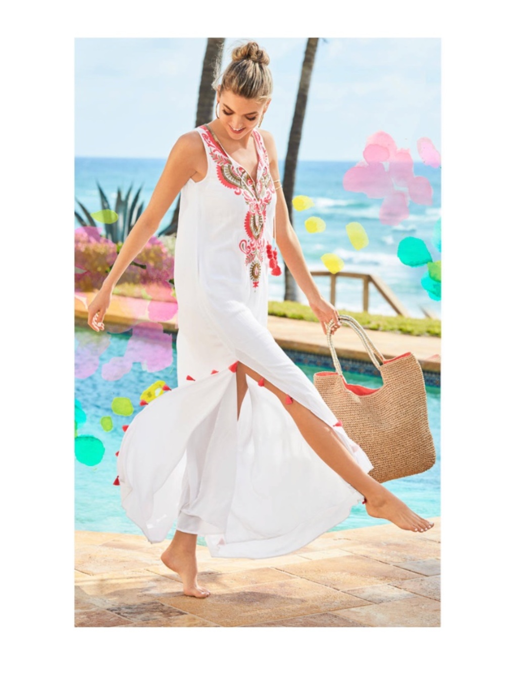 Lilly Pulitzer Embroidered Nolia Maxi Dress - Size Medium - NWT!